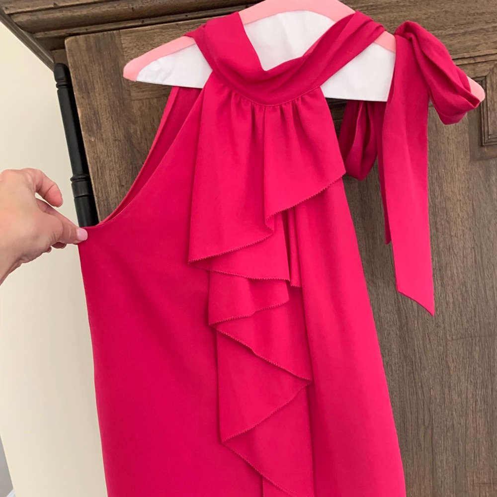 Rachel Roy Pink Ruffle Blouse